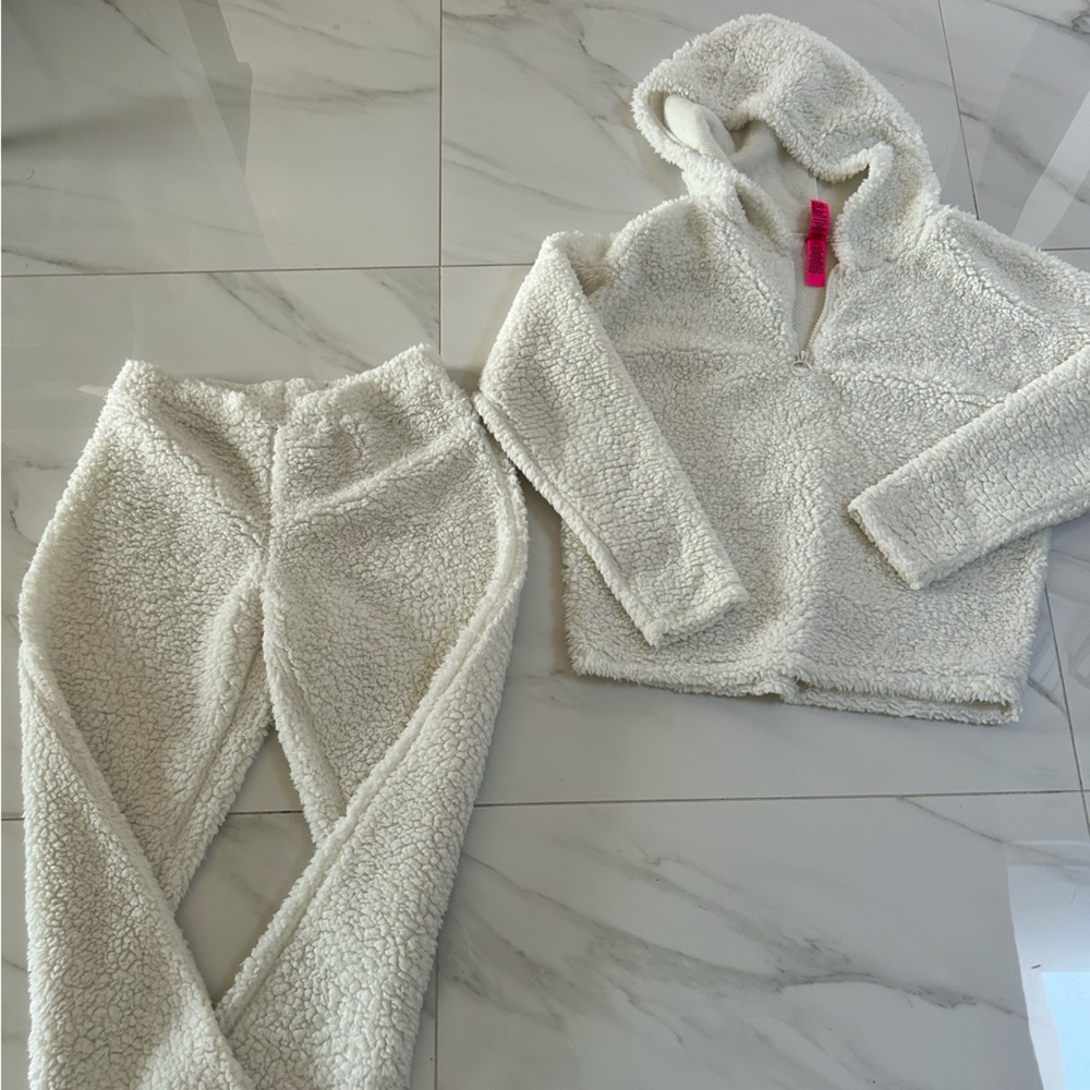 White La Senza Cozy Fleece Hoodie & Pants Set